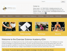Tablet Screenshot of exercisescienceacademy.com